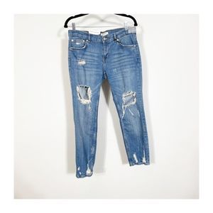 Zara Cigarette Jeans Women Kansas Destroy Distressed Ladies Size 6 New